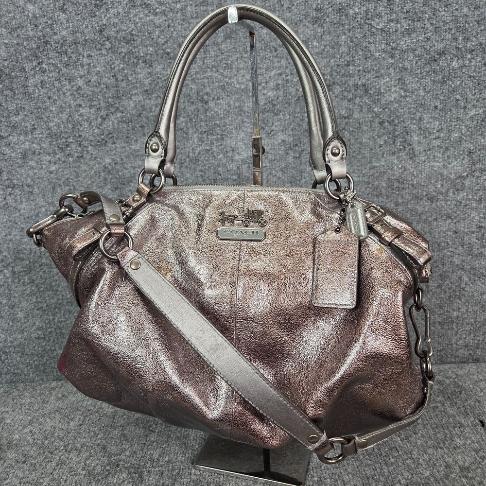 Vintage Coach Sophia Madison Metallic Leather Shoulder Bag #15955 VTG Y2k
